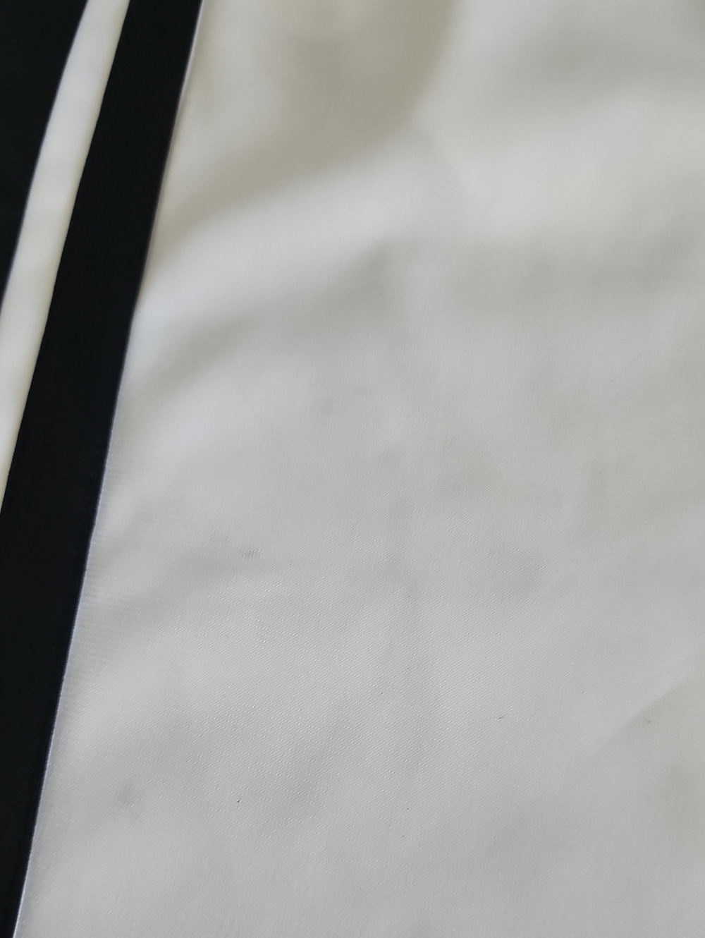 Adidas Size LargevWhite Track Pants with Black Stripes - Athletic Bottoms - Picture 4 of 7